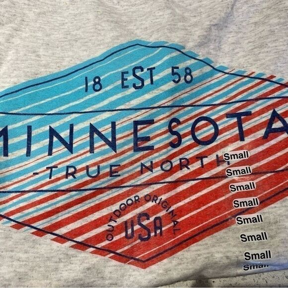 Minnesota True North Short Sleeve T-Shirt – NWT, Size Small - Picture 4 of 5